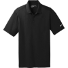 Custom Nike Dri-FIT Vertical Mesh Polo. Black