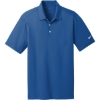 Custom Nike Dri-FIT Vertical Mesh Polo. Gym Blue