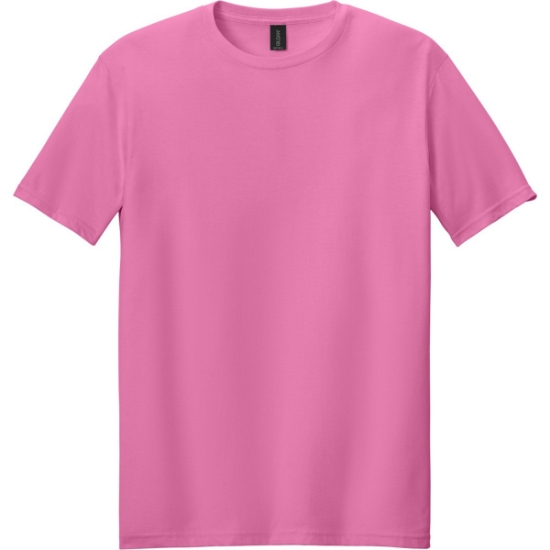 Custom Gildan Softstyle T-Shirt. Azalea Pink