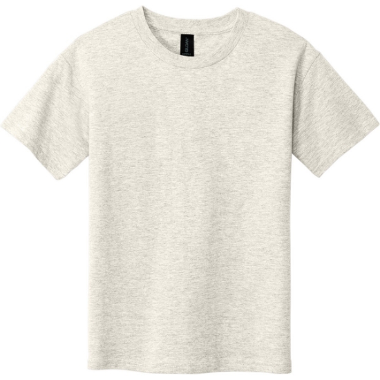 Custom Gildan Youth Softstyle T-Shirt Heather Oatmeal Beige