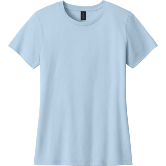 Custom Gildan Softstyle Womens T-Shirt. Light Blue
