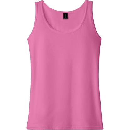 Custom Gildan Softstyle Junior Fit Tank Top. Azalea