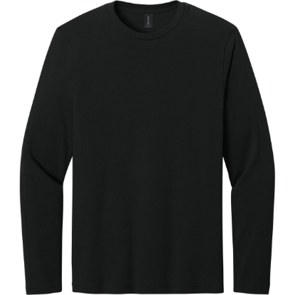 Custom Gildan Softstyle Long Sleeve T-Shirt. Black