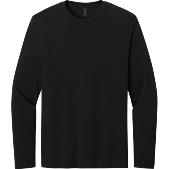 Custom Gildan Softstyle Long Sleeve T-Shirt. Black