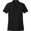 Custom Gildan Softstyle Womens Pique Polo Black