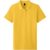 Custom Gildan Softstyle Womens Pique Polo Daisy Yellow