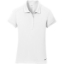 Custom Nike Womens Dri-FIT Solid Icon Pique Modern Fit Polo. White