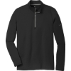 Custom Nike Dri-FIT Stretch 1/2-Zip Cover-Up. Black/Dk Grey