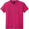 Custom Gildan Youth DryBlend 50 Cotton/50 Poly T-Shirt. Heliconia Pink