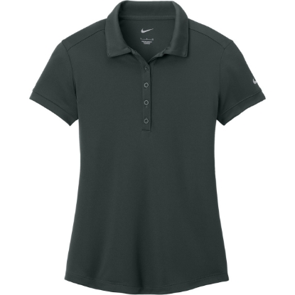 Custom Nike Womens Dri-FIT Players Modern Fit Polo. Anthracite Gray
