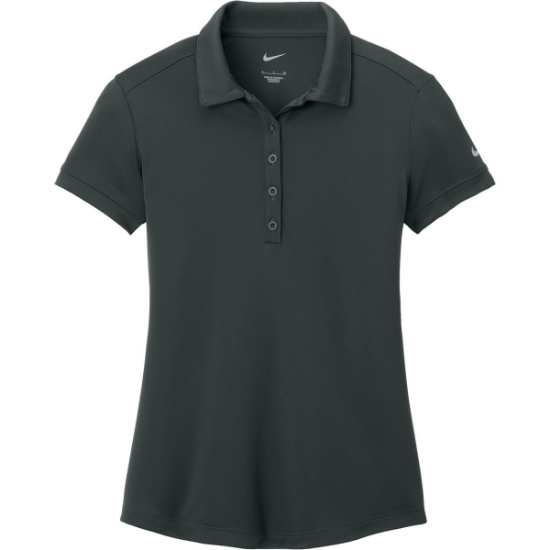 Custom Nike Womens Dri-FIT Players Modern Fit Polo. Anthracite Gray