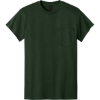 Custom Gildan - DryBlend 50 Cotton/50 Poly Pocket T-Shirt. Forest Green