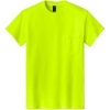 Custom Gildan - DryBlend 50 Cotton/50 Poly Pocket T-Shirt. Safety Green