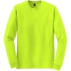 Custom Gildan - DryBlend 50 Cotton/50 Poly Long Sleeve T-Shirt. Safety Green