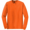 Custom Gildan - DryBlend 50 Cotton/50 Poly Long Sleeve T-Shirt. Safety Orange