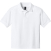Custom Gildan Youth DryBlend 6-Ounce Jersey Knit Sport Shirt. White