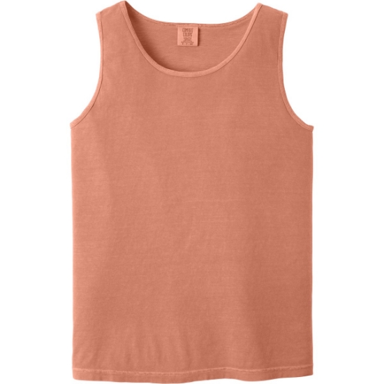 Custom COMFORT COLORS Heavyweight Ring Spun Tank Top. Terracota Orange
