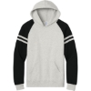 Custom Jerzees Unisex NuBlend Varsity Colorblock Hooded Sweatshirt OatH/BkInk