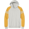 Custom Jerzees Unisex NuBlend Varsity Colorblock Hooded Sweatshirt OatH/MstdH