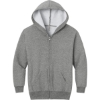 Custom Jerzees - Youth NuBlend Full-Zip Hooded Sweatshirt. Oxford Gray