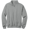 Custom Jerzees - NuBlend 1/4-Zip Cadet Collar Sweatshirt. Oxford Gray