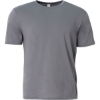 Custom A4 Softek Short Sleeve Tee Graphite Gray