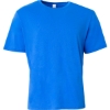 Custom A4 Softek Short Sleeve Tee Royal Blue