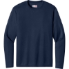 Custom A4 Cooling Performance Long Sleeve Tee Navy Blue