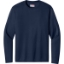 Custom A4 Cooling Performance Long Sleeve Tee Navy Blue
