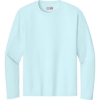 Custom A4 Cooling Performance Long Sleeve Tee Pastel Blue