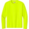 Custom A4 Cooling Performance Long Sleeve Tee Safety Yellow