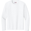 Custom A4 Cooling Performance Long Sleeve Tee White