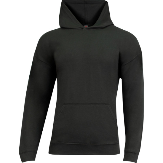 Custom A4 Softek Long Sleeve Hooded Tee Black