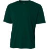 Custom A4 Youth Cooling Performance Short Sleeve Tee Forest Green