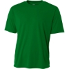 Custom A4 Youth Cooling Performance Short Sleeve Tee Kelly Green