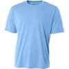 Custom A4 Youth Cooling Performance Short Sleeve Tee Light Blue
