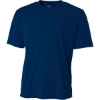 Custom A4 Youth Cooling Performance Short Sleeve Tee Navy Blue