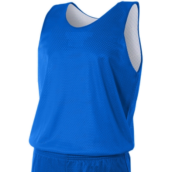 Custom A4 Sprint Reversible Mesh Tank Royal Blue/White