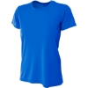 Custom A4 Womens Cooling Performance Short Sleeve Tee Royal Blue