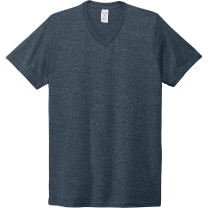 Custom Allmade Unisex Tri-Blend V-Neck Tee Rebel Blue