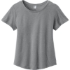 Custom Allmade Womens Relaxed Tri-Blend Scoop Neck Tee AlumGrey