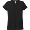Custom Allmade Womens Tri-Blend V-Neck Tee Deep Black