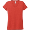 Custom Allmade Womens Tri-Blend V-Neck Tee Desert Sun Orange