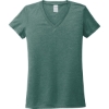 Custom Allmade Womens Tri-Blend V-Neck Tee Deep Sea Green