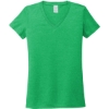 Custom Allmade Womens Tri-Blend V-Neck Tee Enviro Green