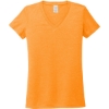 Custom Allmade Womens Tri-Blend V-Neck Tee Orange You Fancy