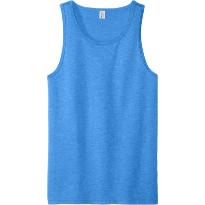 Custom Allmade Unisex Tri-Blend Tank Azure Blue
