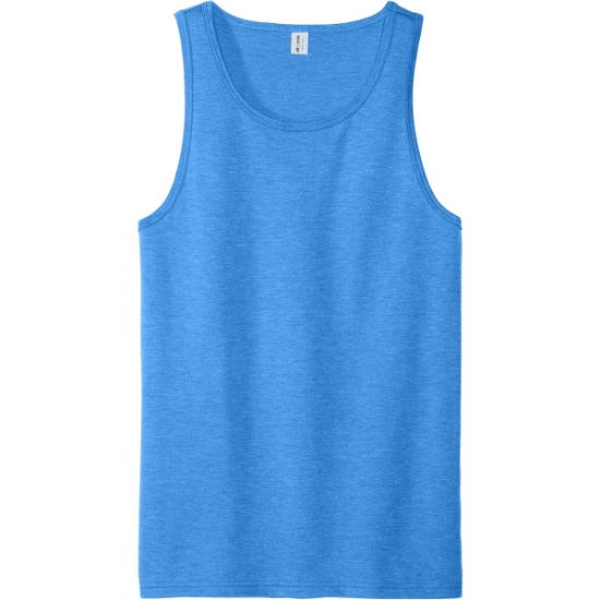 Custom Allmade Unisex Tri-Blend Tank Azure Blue