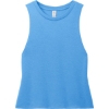 Custom Allmade Womens Tri-Blend Muscle Tank Azure Blue