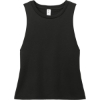 Custom Allmade Womens Tri-Blend Muscle Tank Deep Black